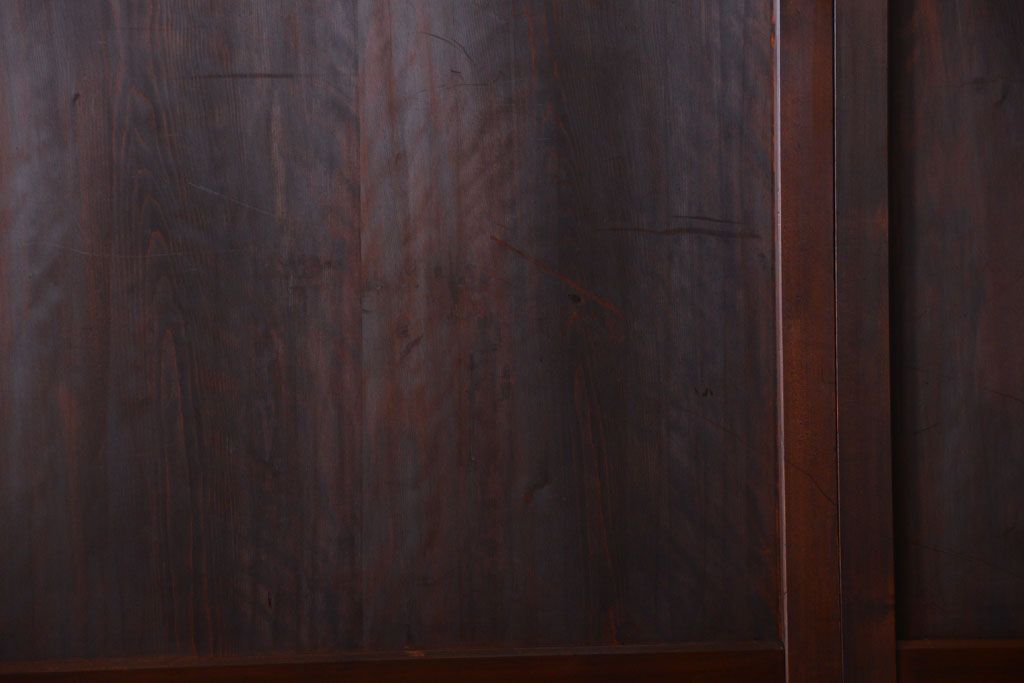 古民具・骨董　美品!古い木のアンティーク帯戸4枚セット