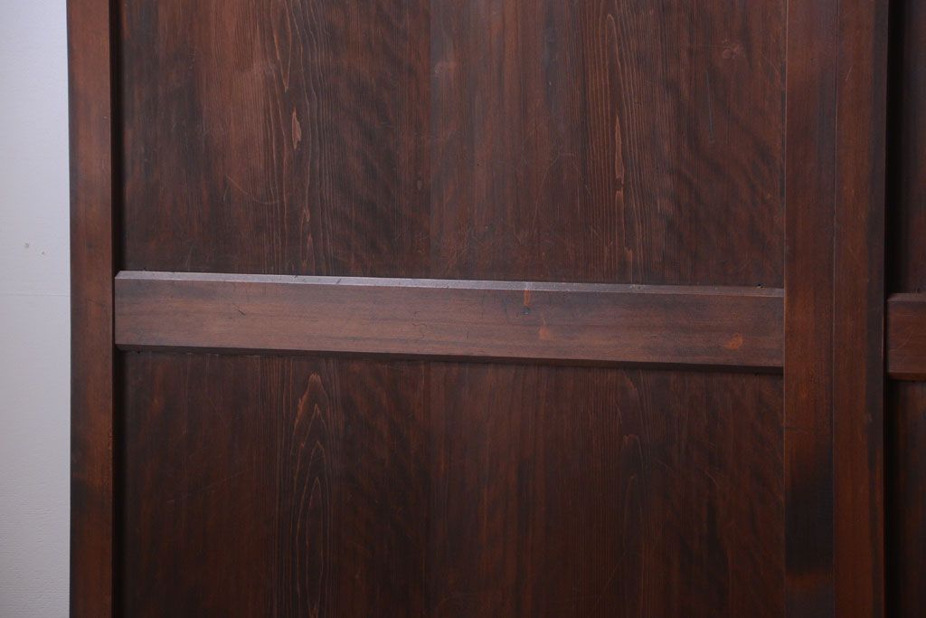 古民具・骨董　美品!古い木のアンティーク帯戸4枚セット