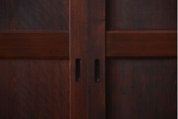 古民具・骨董　美品!古い木のアンティーク帯戸4枚セット