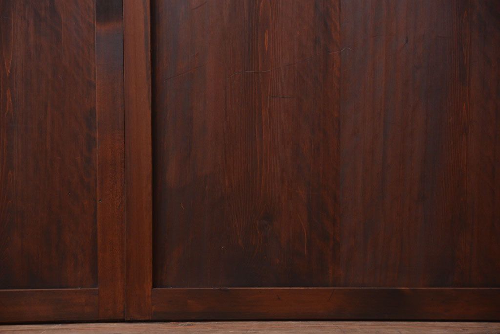 古民具・骨董　美品!古い木のアンティーク帯戸4枚セット