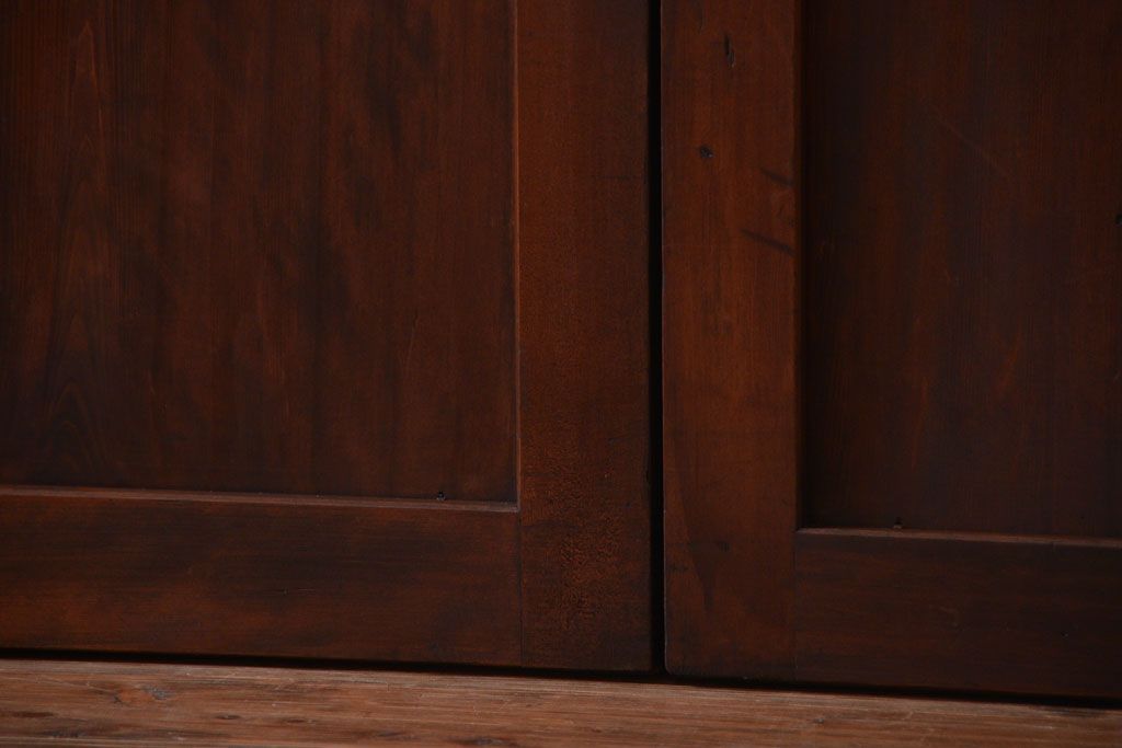 古民具・骨董　美品!古い木のアンティーク帯戸4枚セット