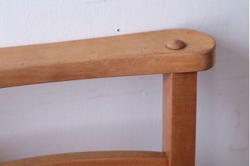 アンティーク家具　イギリスアンティーク　ビーチ材のチャーチチェア(チャペルチェア)(1)