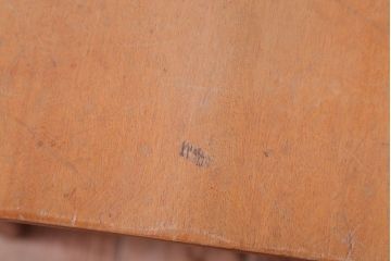 アンティーク家具　イギリスアンティーク　ビーチ材のチャーチチェア(チャペルチェア)(1)