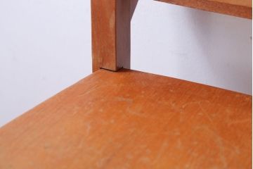 アンティーク家具　イギリスアンティーク　ビーチ材のチャーチチェア(チャペルチェア)(1)