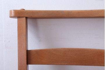 アンティーク家具　イギリスアンティーク　ビーチ材のチャーチチェア(チャペルチェア)(2)