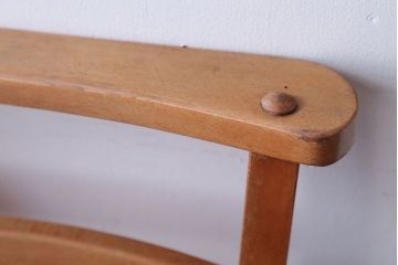 アンティーク家具　イギリスアンティーク　ビーチ材のチャーチチェア(チャペルチェア)(2)