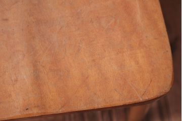 アンティーク家具　イギリスアンティーク　ビーチ材のカフェチェア(チャーチチェア)(2)