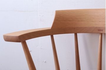 中古　柏木工　オーク材のクラウンチェア(ウィンザーチェア、ウインザーチェア)