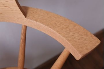 中古　柏木工　オーク材のクラウンチェア(ウィンザーチェア、ウインザーチェア)
