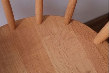 中古　柏木工　オーク材のクラウンチェア(ウィンザーチェア、ウインザーチェア)