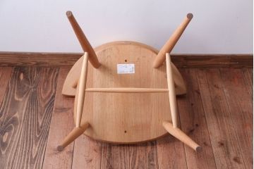 中古　柏木工　オーク材のクラウンチェア(ウィンザーチェア、ウインザーチェア)