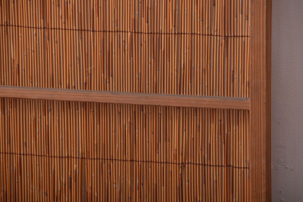 和製アンティーク　涼しげな簾戸(簀戸、葦戸)ドア(扉)