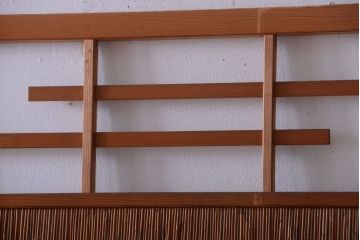 古民具・骨董　風情あるアンティーク簾戸(簀戸、葦戸)2枚セット