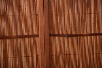 古民具・骨董　風情あるアンティーク簾戸(簀戸、葦戸)2枚セット