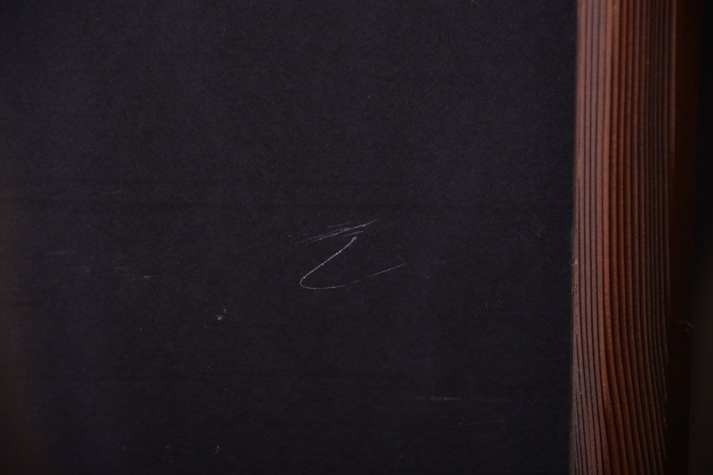 和製アンティーク　古い木の背が低いガラス引き戸2枚セット(窓)