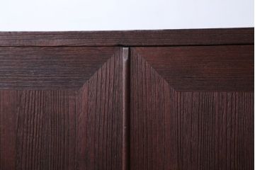 アンティーク家具　和製アンティーク　古い木製の鉄脚ローボード