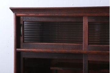 アンティーク家具　和製アンティーク　欅材と黒柿材!小振りな重ね茶箪笥