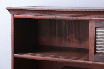 アンティーク家具　和製アンティーク　欅材と黒柿材!小振りな重ね茶箪笥