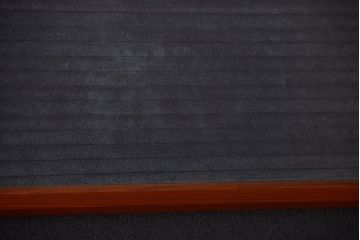 和製アンティーク　レトロガラスがかわいい引き戸2枚セット