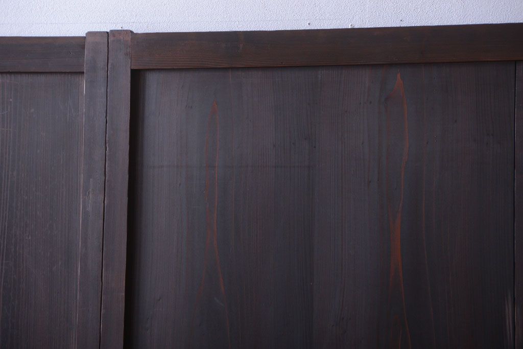 古民具・骨董　和のムード溢れる美しいアンティーク組子帯戸4枚セット