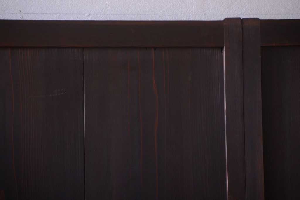 古民具・骨董　和のムード溢れる美しいアンティーク組子帯戸4枚セット