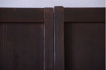 古民具・骨董　和のムード溢れる美しいアンティーク組子帯戸4枚セット