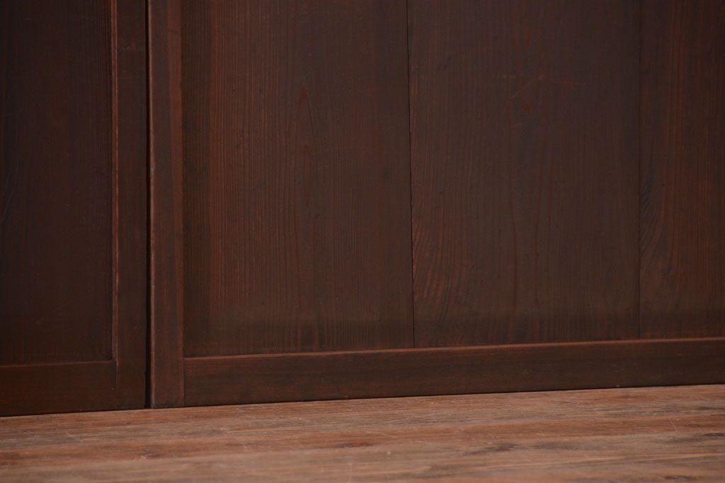 古民具・骨董　和のムード溢れる美しいアンティーク組子帯戸4枚セット