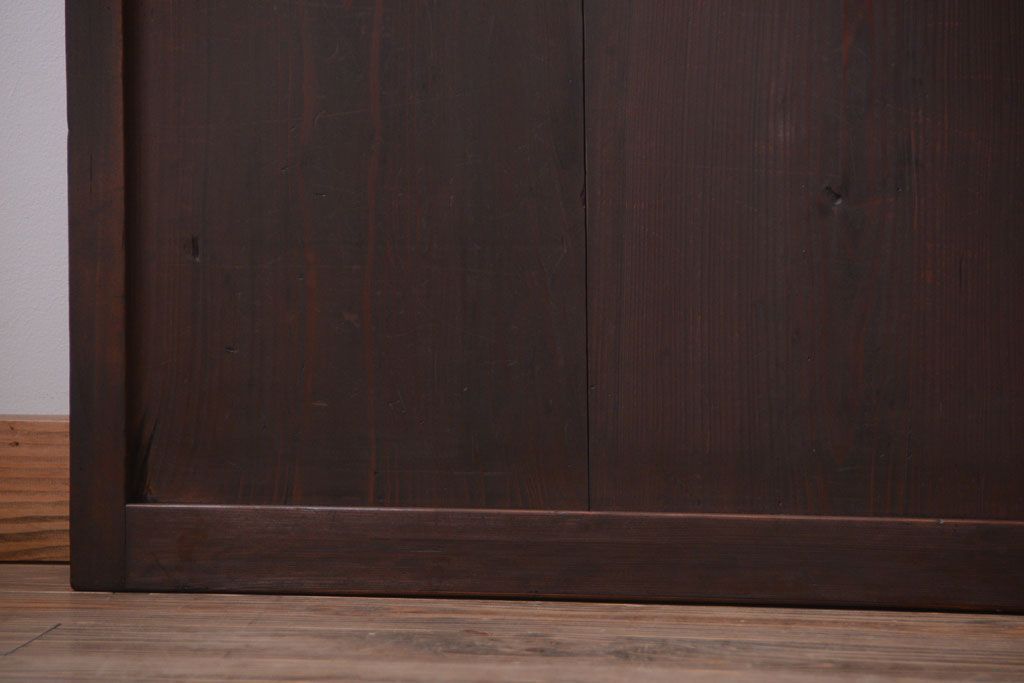 古民具・骨董　和のムード溢れる美しいアンティーク組子帯戸4枚セット