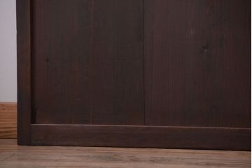 古民具・骨董　和のムード溢れる美しいアンティーク組子帯戸4枚セット