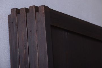 古民具・骨董　和のムード溢れる美しいアンティーク組子帯戸4枚セット