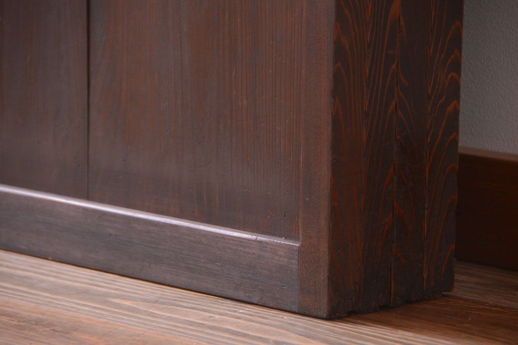 古民具・骨董　和のムード溢れる美しいアンティーク組子帯戸4枚セット