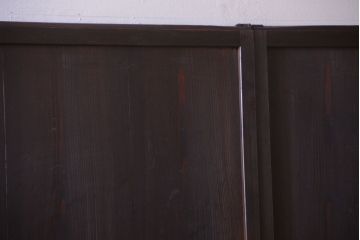 古民具・骨董　和のムード溢れる美しいアンティーク組子帯戸4枚セット