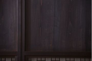 古民具・骨董　和のムード溢れる美しいアンティーク組子帯戸4枚セット