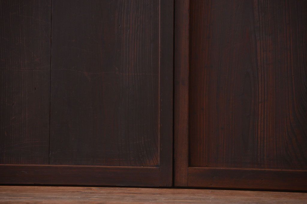 古民具・骨董　和のムード溢れる美しいアンティーク組子帯戸4枚セット