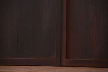 古民具・骨董　和のムード溢れる美しいアンティーク組子帯戸4枚セット