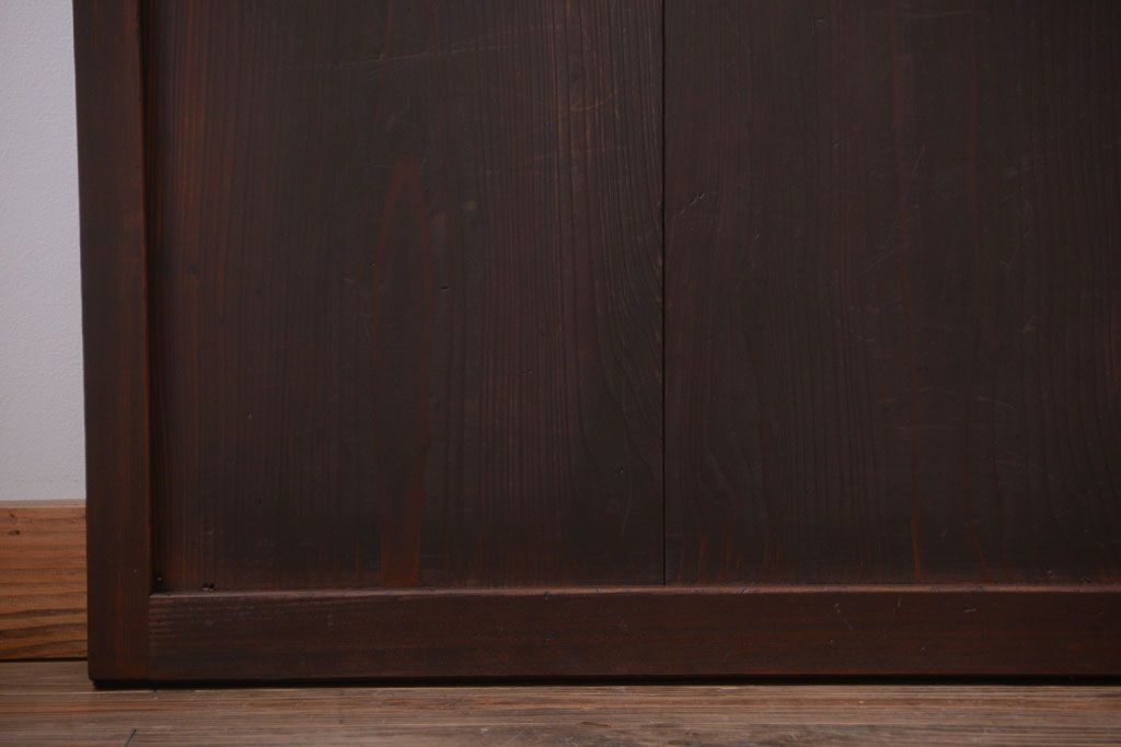 古民具・骨董　和のムード溢れる美しいアンティーク組子帯戸4枚セット