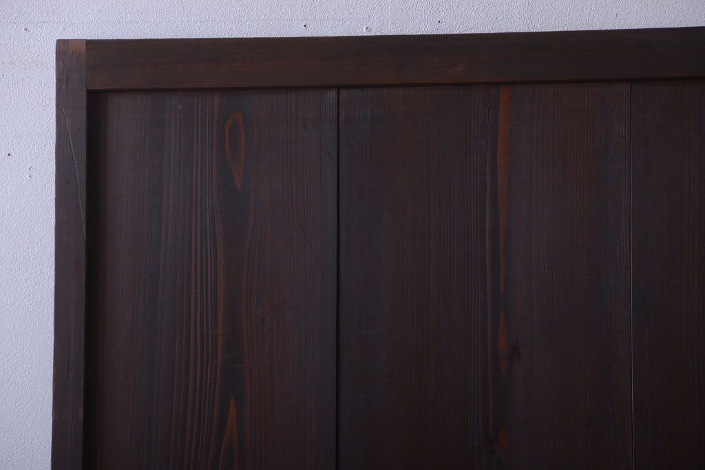 古民具・骨董　和のムード溢れる美しいアンティーク組子帯戸2枚セット