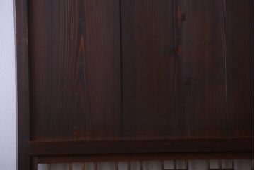 古民具・骨董　和のムード溢れる美しいアンティーク組子帯戸2枚セット