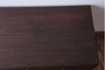 アンティーク家具　和製アンティーク　鉄脚付き!古い衣装箪笥ローボード