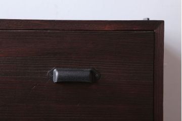 アンティーク家具　和製アンティーク　鉄脚付き!古い衣装箪笥ローボード