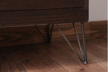 アンティーク家具　和製アンティーク　鉄脚付き!古い衣装箪笥ローボード