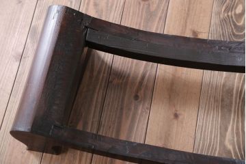 アンティーク家具　古民具・骨董　意匠を凝らした円型茶棚(飾り棚)