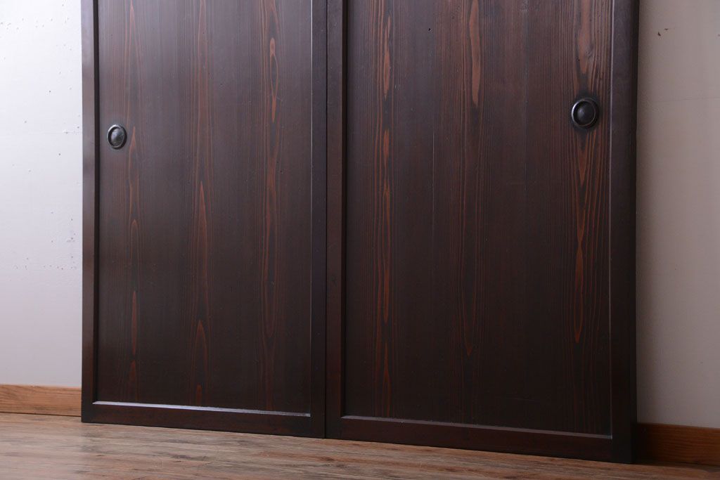 古民具・骨董　明治時代　古作のアンティーク板戸