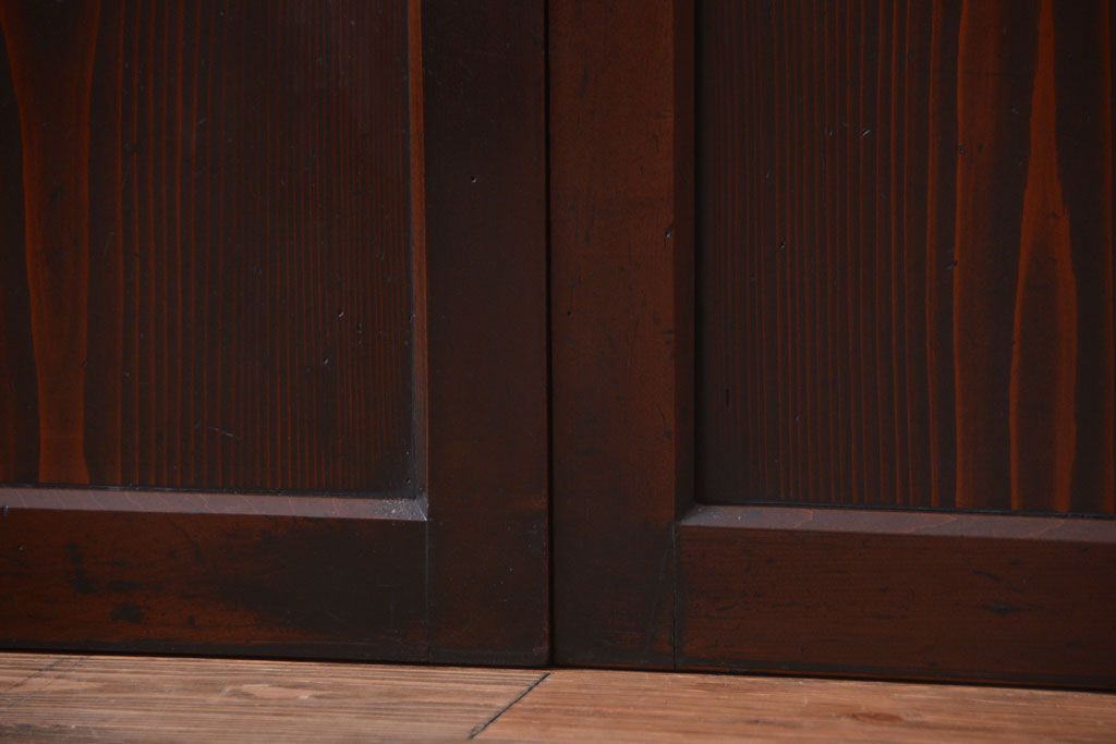 古民具・骨董　明治時代　古作のアンティーク板戸