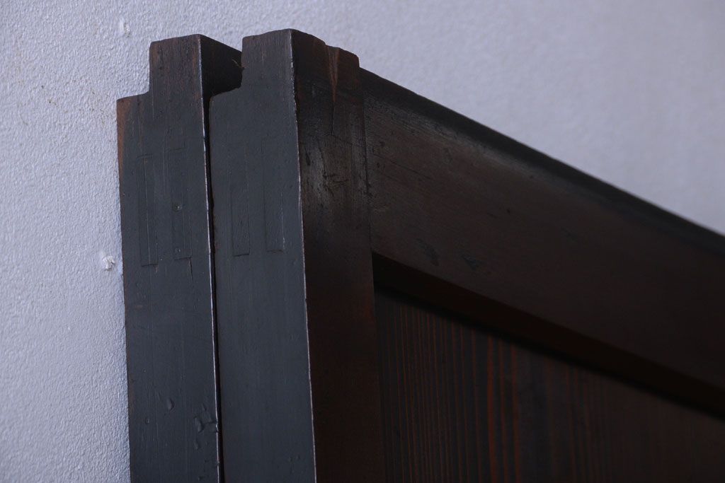 古民具・骨董　明治時代　古作のアンティーク板戸