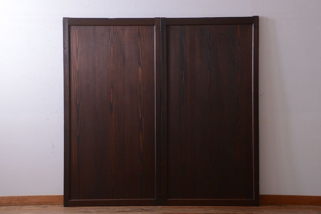 古民具・骨董　明治時代　古作のアンティーク板戸