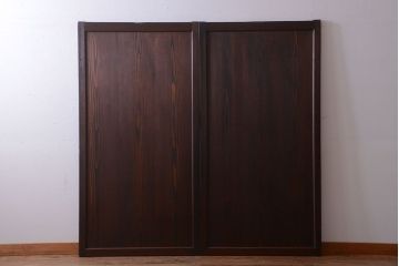 古民具・骨董　明治時代　古作のアンティーク板戸