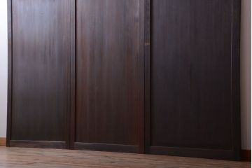 古民具・骨董　美品!明治時代の古い板戸3枚セット