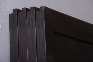 古民具・骨董　美品!明治時代の古い板戸4枚セット