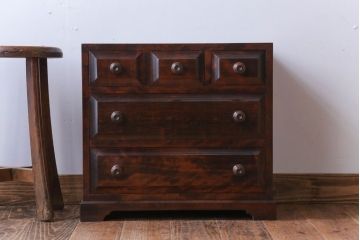 中古　北海道民芸家具　小さな小引き出し